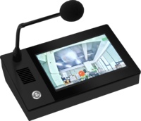 Système d'interphone de diffusion réseau IP, microphone de diffusion, console à écran tactile 10 pouces 800*480, communication bidirectionnelle pour les écoles