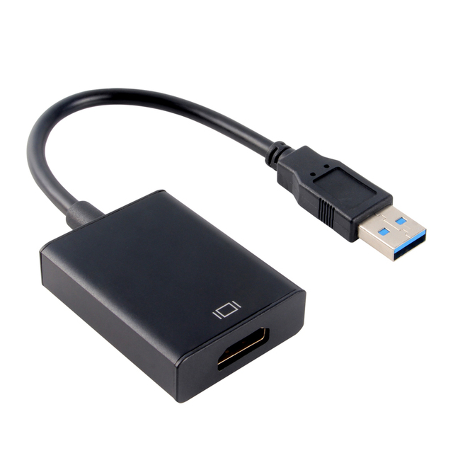 VCOM USB 3.0 to HDMI Adapter Male to Female FHD 1080P 60Hz Computer Monitor HDTV Video Cable 15cm