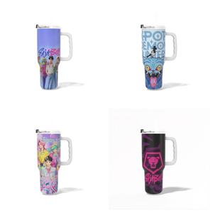 クリスマス前に到着Kpopデーモンハンター40オンスアクリルサーマルカップペンプル再利用可能ポータブル屋外カップハンドルストロー付き - Product Image 1