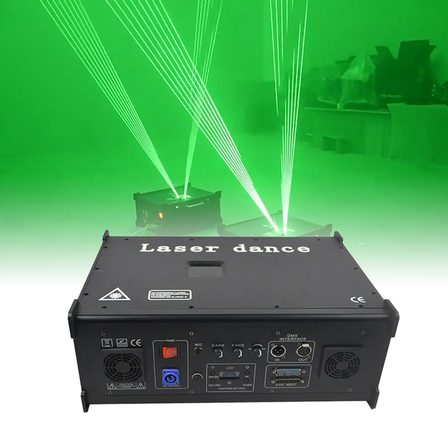 5W Single Green Dance Show Lighting 5000Mw Laser Light Projector for Dj Disco Stage