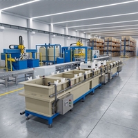 Machine de placage à l'or et au zinc avec composant de réservoir central pour ligne de placage
