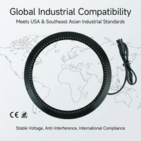 Sumber Cahaya LED Ring Industri yang Dapat Disesuaikan 24V DC Harga Pabrik Mesin Perakitan PCB SMT Inspeksi Visi Layanan OEM