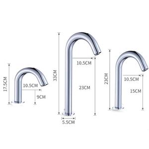 Grifo con Sensor Sin Contacto, Monomando, Montaje en Cubierta, Acero Inoxidable, Núcleo de Válvula de Cerámica, Moderno, para Hotel - Product Image 4