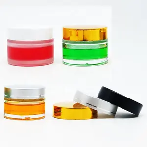 Lege Clear Cream Jar Fles Cosmetische Lotion Fles Hervulbare Glazen Pot Pot Make-Up Monster Container Voor Lippenbalsem