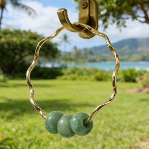 กำไลข้อมือทองแดงชุบทองหยก ดีไซน์ใหม่ ขายดี สำหรับ<span class=keywords><strong>เครื่องประดับ</strong></span>ฮาวาย ขายส่ง - Product Image 3