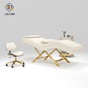 Leadir Salon professionnel meubles dossier réglable Table <span class=keywords><strong>de</strong></span> Massage rose thérapie médicale tatouage visage cils lit - Product Image 5