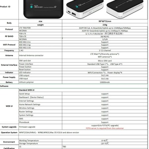 PW100 WiFi mobile 4G avec batterie externe 10000mAh 150Mbps 4G LTE WIFI PW100 - Product Image 5