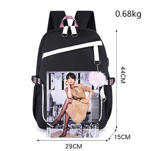 <span class=keywords><strong>Mochila</strong></span> con logotipo personalizado, bonita <span class=keywords><strong>mochila</strong></span> <span class=keywords><strong>escolar</strong></span> <span class=keywords><strong>Kuromi</strong></span> para estudiantes, <span class=keywords><strong>mochila</strong></span> informal Kawaii para niñas, bolso de hombro, bolsa de lona para niños, regalos de cumpleaños - Product Image 2