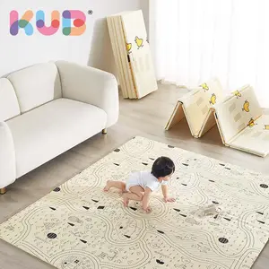Kub phổ biến nhất có thể gập lại sàn không thấm nước Playmat thân thiện với môi XPE bọt gấp chơi Mat cho bé