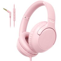 Casque audio filaire supra-auriculaire 3,5 mm stéréo avec micro pour PC, téléphone portable, musique, jeux OEM ODM