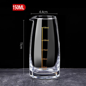 Set Dispenser Anggur Tebal untuk Penggunaan Komersial, Dispenser Anggur Bergradasi 100ml, Dekanter Kaca untuk Anggur Merah dan Minuman Keras - Product Image 5