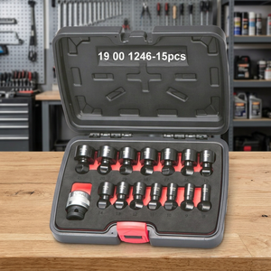 Proveedor de Taiwán 1/2 "15PCs OEM ODM Potente enchufe hexagonal universal de impacto intercambiable para reparación de automóviles DIY - Product Image 1