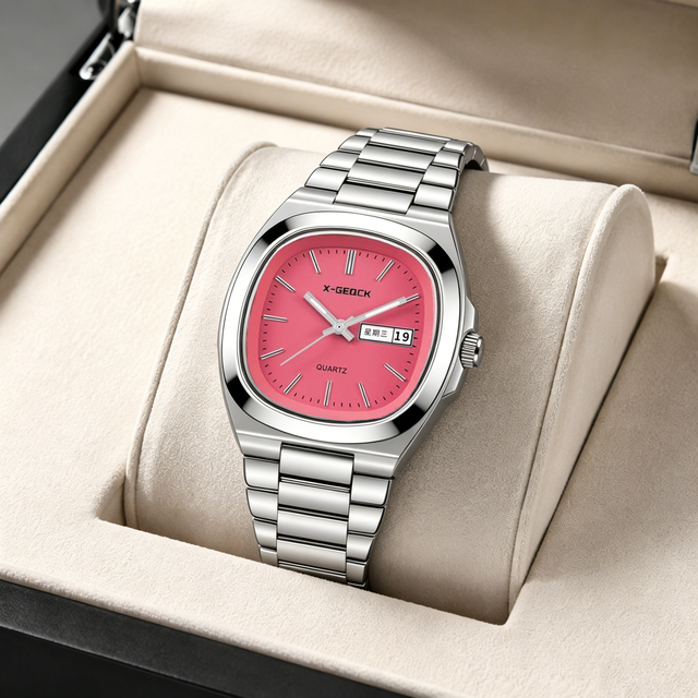 2026 New Design X-GEQCK Model Quartz Water Resist Watches Fashion Minimalist Women Support Oem square Quartz Wrist Watches
