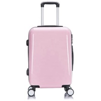 Valise trolley de voyage 20 pouces, 20 '', blanc, bleu, violet, rose, noir, fourniture d'usine, LOGO personnalisé