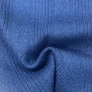 160-170Cm 310-330gsm Tùy Chỉnh Jacquard Vải Cho Hàng May Mặc Bán Buôn 80% Polyester 14% Rayon 6% Spandex Jacquard T-Shirt Vải - Product Image 1