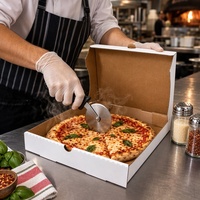 Boîte à pizza personnalisée sans colle ni ruban adhésif pour la livraison de nourriture en restaurant, directement de l'usine, commande en gros bienvenue