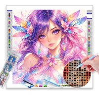 Ml-C120 5D DIY Kit de Peinture Mosaïque Fille Attrayante avec Perles de Résine de Haute Qualité