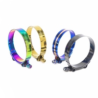 Kit de colliers de serrage réglables en acier inoxydable Neo Chrome Rainbow & Gold de 1,75 po à 3,75 po (53 mm à 105 mm)