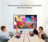 Pantalla Plana Interactiva 4K UHD de 65, 75 y 86 Pulgadas, Android, 40 Puntos Táctiles, Pizarra Inteligente para Escuelas con Ranura OPS, FCC/CE para Educación
