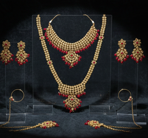 Antique Designer Beautiful <b>Bridal</b> Necklace <b>Set</b> with Elegant Traditional <b>Jewelry</b> Perfect for Party Wear and Festive Occasions - Product Image 1