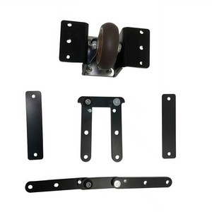 Furniture Hinges Hardware Kit Black 4 Hole Durable Folding <b>Sofa</b> <b>Bed</b> <b>Frame</b> Parts - Product Image 2