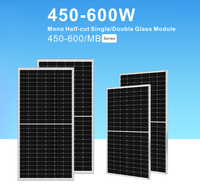 Module solaire photovoltaïque monocristallin PowMr 600 watts, demi-cellule, haute efficacité, 600W