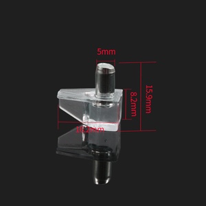 Soporte Transparente de Plástico para Tablero Divisorio, para Armarios y Gabinetes, Conector de Estante de Capa Media, Fácil Instalación - Product Image 6