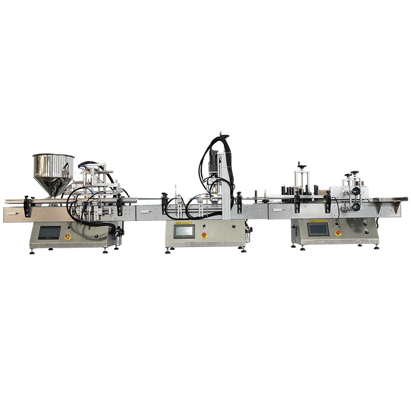 Автоматическое настольное дезинфицирующее средство для рук, линия по производству розлива, укупорки и маркировки