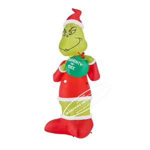 20 Foot Christmas <strong>Inflatable</strong> Giant LED <strong>Grinch</strong> in Santa Suit Airblown <strong>Grinch</strong> <strong>Inflatable</strong> - Product Image 4