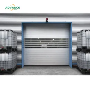 Puerta dura en espiral de aleación de aluminio, puerta rápida de alta velocidad, puertas enrollables de acero inoxidable para almacén
