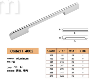 Cổ Điển Phổ Biến Nhôm Hình Viên Đạn CNC Màu Đen Và Kích Thước Chiều Dài Tùy Chỉnh Tay Cầm Tủ Bếp Tủ Tủ Tủ Kéo Tủ Quần Áo - Product Image 5