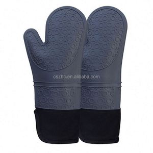 Hot Selling Custom Design Oven Mitt <b>Glove</b> Origin Certificate BBQ Grill Silicone Extra <b>Long</b> Silicone Heat Resistant Oven <b>Gloves</b> - Product Image 4