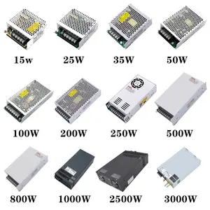 Meanwell Switching Power Supply 12v 24v 5v 1a 1.25a 2a 3a 5a 10a 15a 16.5a 20a 25a 30a 40a 60a 70a With Led Switch Power Supply