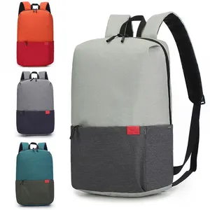 Custom Logo 15.6 Inch Laptop Backpack With USB Nylon Good Quality Unisex Travel Laptop School Bag