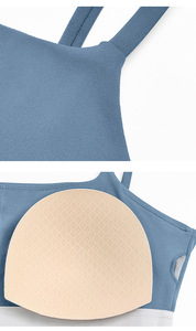 Chaleco <span class=keywords><strong>de</strong></span> Yoga sin Mangas para Mujer, Tela Cepillada con Sensación <span class=keywords><strong>de</strong></span> Segunda Piel, Transpirable, Ajustado, Deportivo - Product Image 6