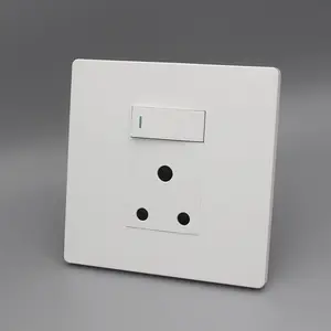 home electrical wall switch and socket custom switch plate 1 lever switch 16A socket outlet plug