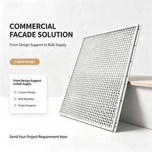 Sistema de Fachada de Rejilla de Paneles de Aluminio Modernos para Revestimiento de Paredes Exteriores en Centros Comerciales y Edificios de Oficinas - Product Image 6