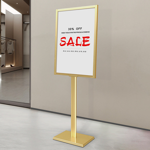 Boze Chất lượng cao Hợp kim nhôm sàn đứng áp phích hiển thị đứng kệ cho biển quảng cáo - Product Image 6