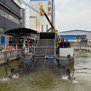 Système de bateaux automatiques pour <span class=keywords><strong>la</strong></span> récolte du sargasse en <span class=keywords><strong>rivière</strong></span> avec collecte intégrée, broyage et chargement/déchargement de sacs de 1 tonne - Product Image 6