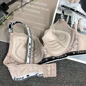 Phụ Nữ Cộng Với Kích Thước Đồ Lót Áo Ngực Rộng Vai Dây Đeo Brassiere Nữ Hàng Ngày Đẩy lên Ren Áo Ngực Cho Phụ Nữ - Product Image 4