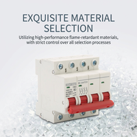 Disjoncteur miniature solaire DC 4P avec protection contre les fuites et interrupteur d'air