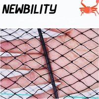 Newbility – filet de pêche pliable en Nylon, Cage à crevettes, piège à crabe, filet en fonte dia 25cm, 30cm, 33cm, 40cm, 45cm, 50cm, 60cm