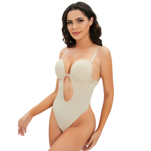 Wholesale Body Shaping Clothes With Transparent <strong>Suspenders</strong> and Backless <strong>Bodysuits</strong> for Women - Product Image 4