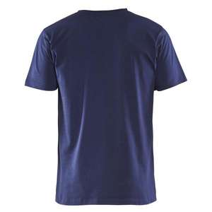 BLAKLADER - 336010298800XXL T-shirt col en V Bleu Marine-EAN 7330509602416 T-SHIRTS DE TRAVAIL ET POLO - Product Image 3