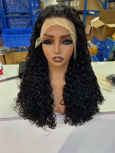 Factory Price SDD 13x4 Lace Water Wave <b>Wig</b> Natural Wave Virgin PrePlucked Glueless <b>Wig</b> Frontal Human Hair <b>Wig</b> - Product Image 5