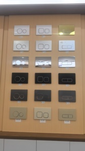 Plaque de chasse d'eau moderne à double fonction, panneau à <span class=keywords><strong>bouton</strong></span>-<span class=keywords><strong>poussoir</strong></span> chromé en ABS pour remplacement de réservoir de toilettes encastré - Product Image 3