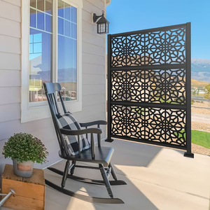 Nhà Máy Bán Chạy Nhất Tùy Chỉnh Laser Cắt Phân Vùng Nội Thất Phòng Ngăn Ngoài Trời Kim Loại Nhôm Thép Tường Bảng Điều Chỉnh Màn Hình - Product Image 1