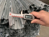 Poste de Enredadera de Acero Galvanizado con Ganchos de Alambre Integrados, Estacas de Soporte para Plantas Trepadoras de Huerto o Viñedo