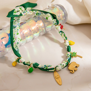 <b>Cross</b> Border Knotted Clavicle <b>Chain</b> Animal Pendant Zinc Alloy Necklace Party Style XL31800 - Product Image 4