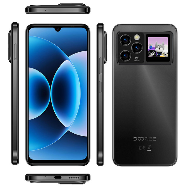 Rugged LTE Smartphone Android 16 IP68 Waterproof 6.88 Inch 120Hz Display Octa Core 8000mAh 33W 64MP NFC 1.3 Rear German English